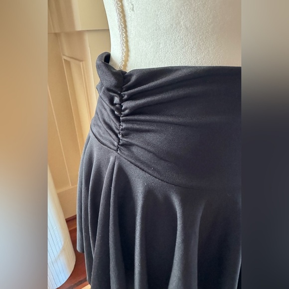 Saucy Asymmetrical Black High Waist Skirt - Picture 6 of 11